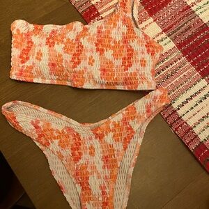 Floral Shein Bikini Set- Shipping Price NOT included. One shoulder